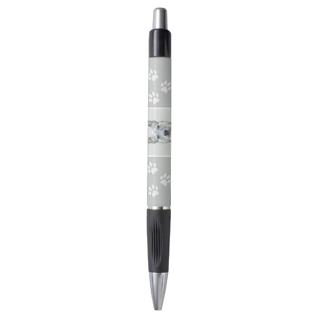 Australian Cattle Dog Painting - Cute Original Art Pen (Front Vertical)