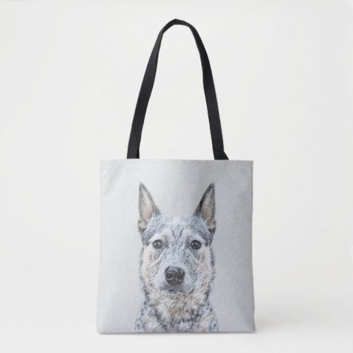 Australian Cattle Dog Painting _ Cute Original Art Tote Bag