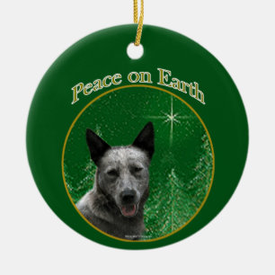 Australian Cattle Dog Peace Ceramic Ornament