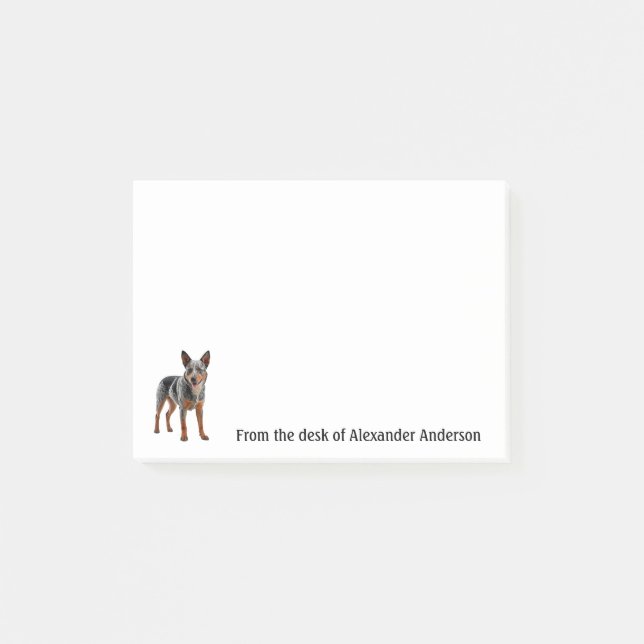 Australian Cattle Dog Personalize Notes (Front)