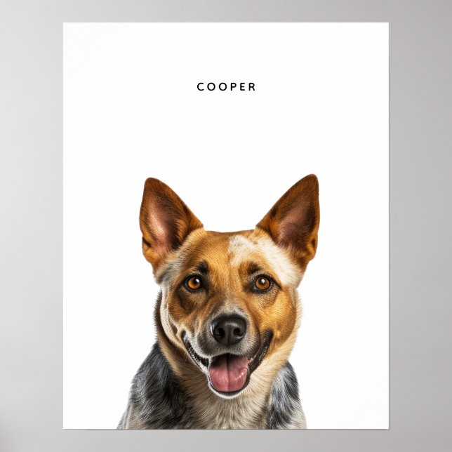 Australian Cattle Dog Personalized Print (Front)