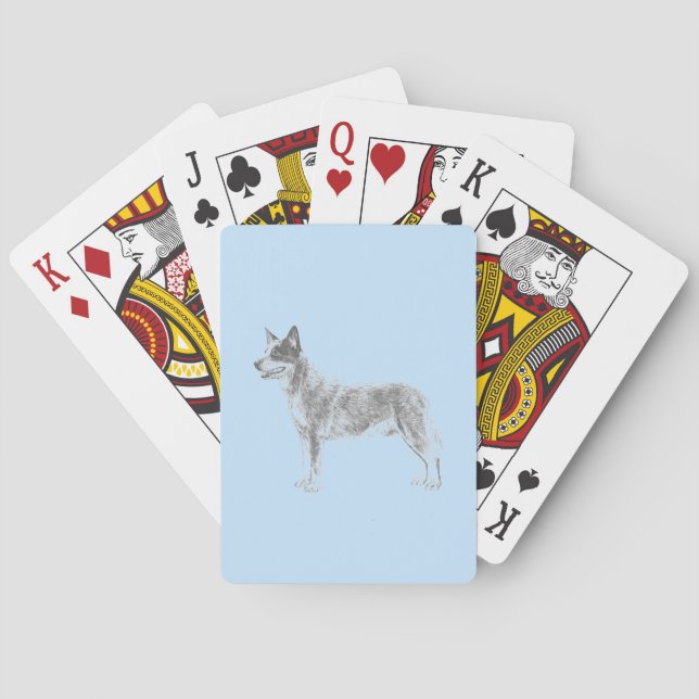 Australian Cattle Dog Poker Cards (Back)