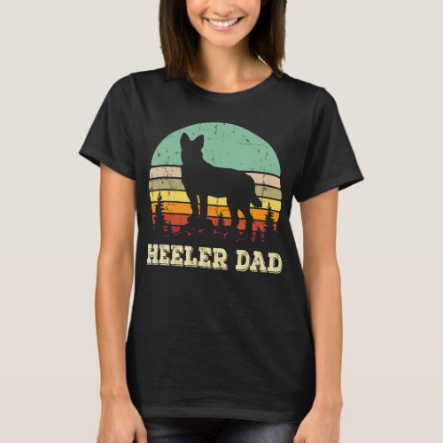 Australian Cattle Dog Red Blue Pet Heeler Dad Cute T_Shirt