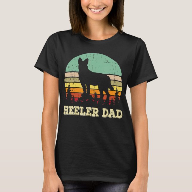 Australian Cattle Dog Red Blue Pet Heeler Dad Cute T-Shirt (Front)