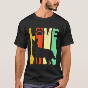 Australian Cattle Dog Red Blue Pet Heeler Retro Cu T-Shirt