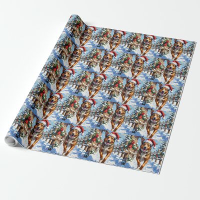 Australian Cattle Dog Red Heeler Christmas Wrapping Paper