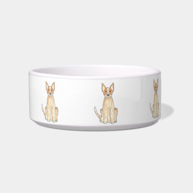 Australian Cattle Dog Red Heeler Pet Bowl (Front)