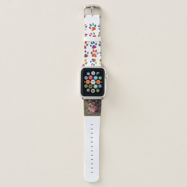 australian cattle dog red laying apple watch band (Front)