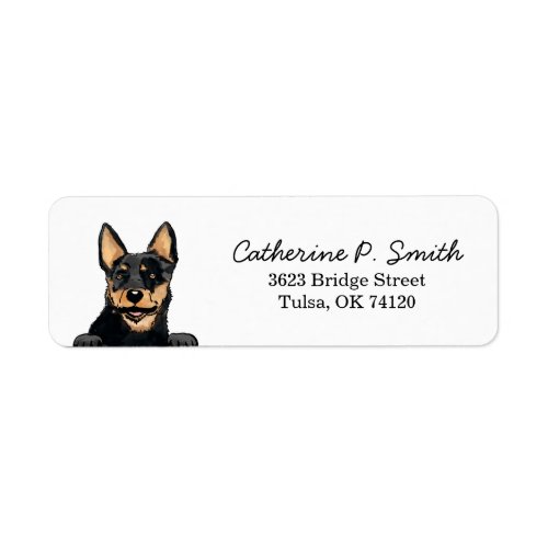 Australian Cattle Dog Return Address Label