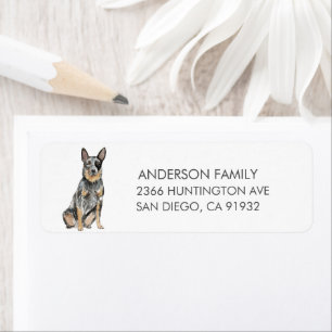 Australian Cattle Dog Return Address Label