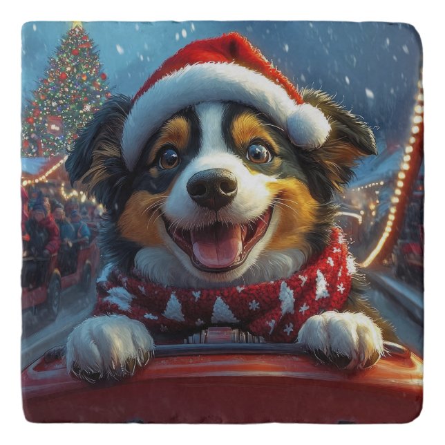 Australian Cattle Dog Roller Coaster Christmas (Front)