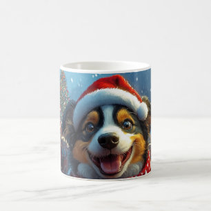 Australian Cattle Dog Roller Coaster Christmas Coffee Mug