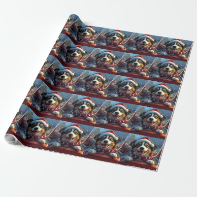 Australian Cattle Dog Roller Coaster Christmas Wrapping Paper