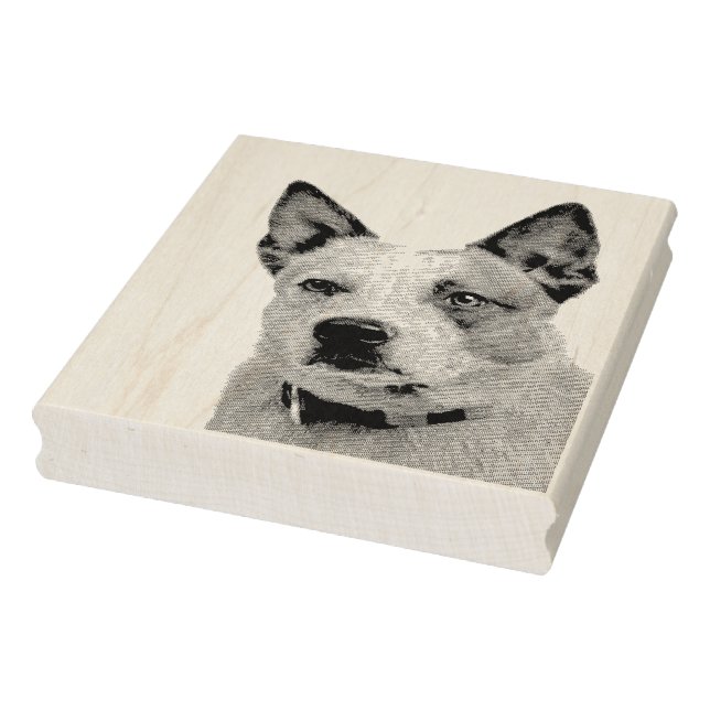 Australian Cattle Dog Rubber Stamp (Stamp)