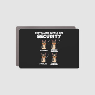 Australian Cattle Dog Security Car Magnet