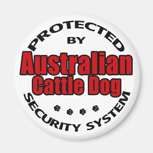 Australian Cattle Dog Security Magnet (Front)