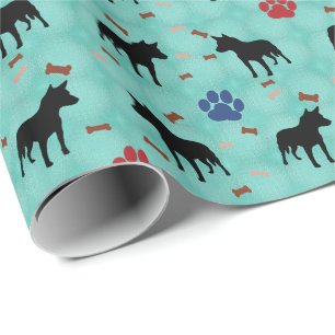Australian Cattle Dog Shadow Wrapping Paper