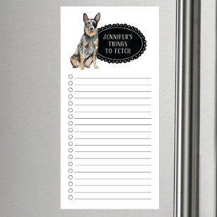 Australian Cattle Dog Shopping List Magnetic Notepad