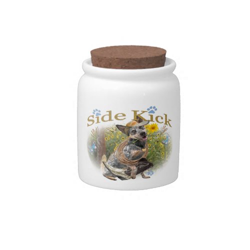 Australian Cattle Dog Side Kick Candy Jar