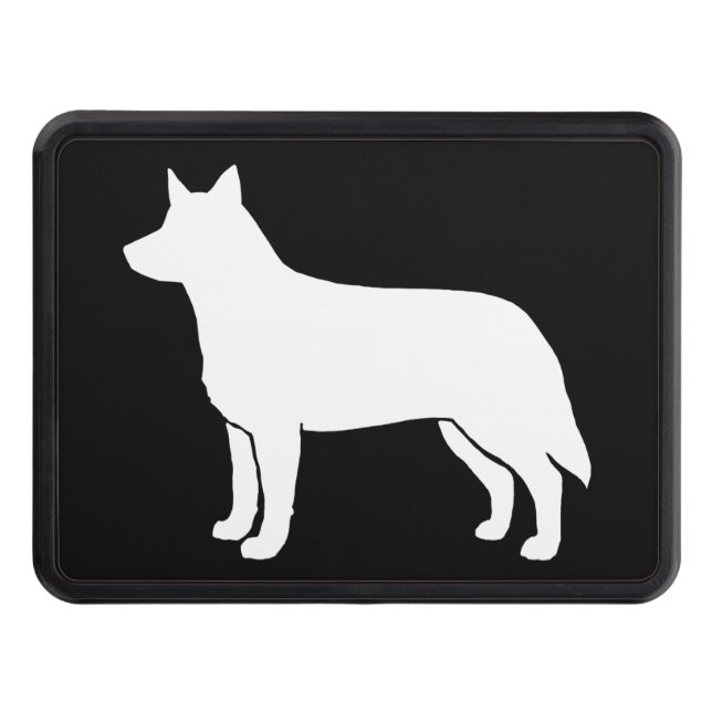 Australian Cattle Dog Silhouette Tow Hitch Cover (Front)