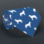 Australian Cattle Dog Silhouettes Pattern Blue Tie<br><div class="desc">This original Australian Cattle Dog silhouettes pattern neck tie makes a great gift for dog dads! Available in a variety of colors, this cool tie makes a statement for anyone who loves a blue Heeler. An awesome gift for the guy who wears a tie for business, or for special events...</div>