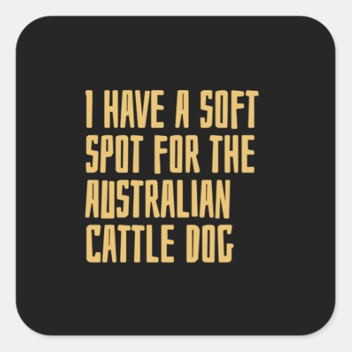 Australian Cattle Dog Square Sticker