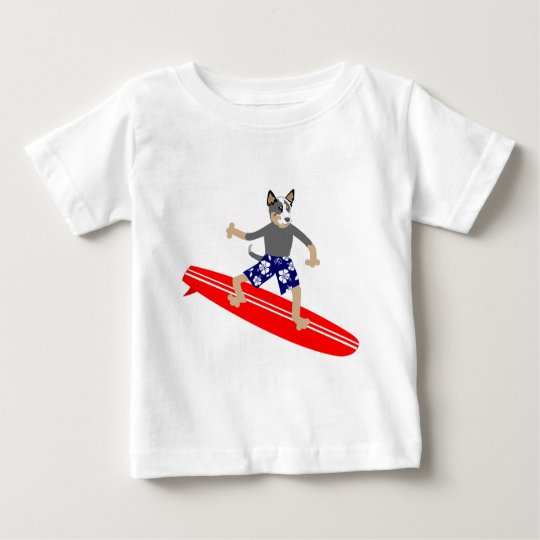 Australian Cattle Dog Surfer Baby T-Shirt