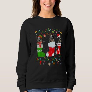 Australian Cattle Dog Three Christmas Socks Sweate Sweatshirt