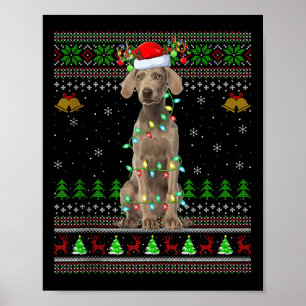 Australian Cattle Dog Ugly Christmas Sweaters Holi Poster