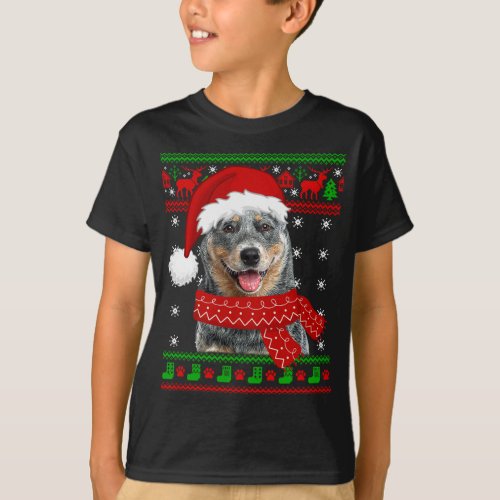 Australian Cattle Dog Ugly Sweater Christmas Puppy