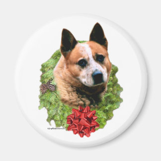 Australian Cattle Dog Wreath - Magnet