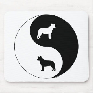 Australian Cattle Dog Yin Yang Mouse Pad