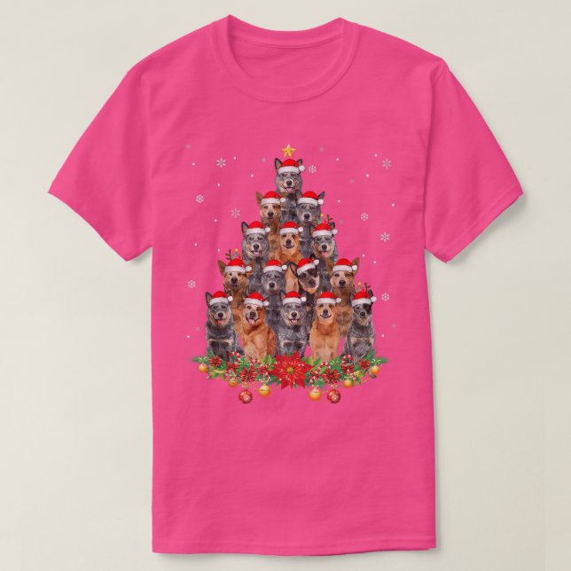 Australian Cattle Dogs Tree Christmas Sweater Xmas (Design Front)