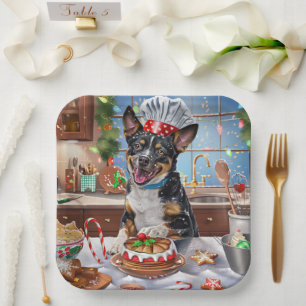 Australian Cattle Holiday Baking Festive Christmas Paper Plates