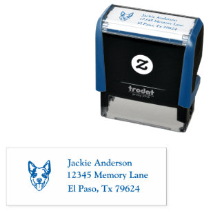 AUSTRALIAN CATTLE Name and Return Address Self-inking Stamp