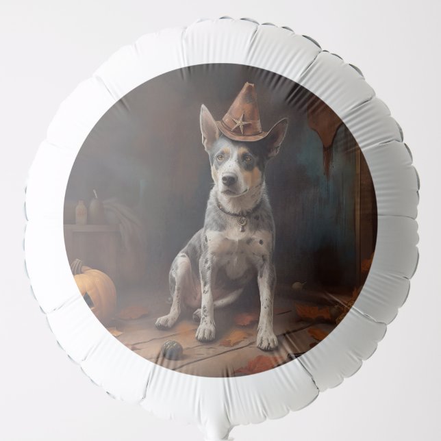 Australian Cattle Pumpkins Halloween Scary Balloon (Front)