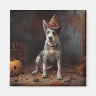 Australian Cattle Pumpkins Halloween Scary Magnet