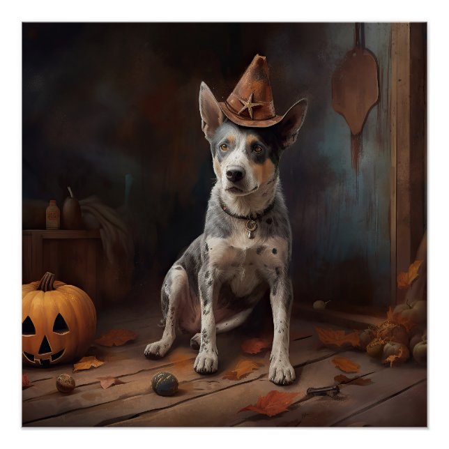 Australian Cattle Pumpkins Halloween Scary Poster (Front)