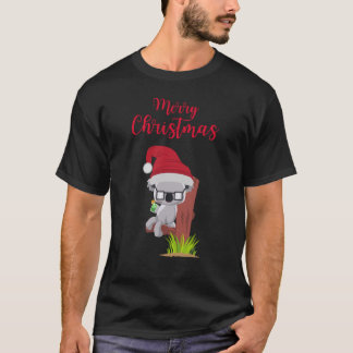 Australian Christmas Cute Koala Drinking Design T-Shirt