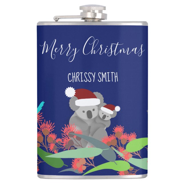 Australian Christmas Flask (Front)