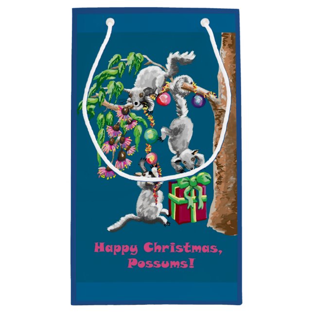 Australian Christmas gift Small Gift Bag (Back)
