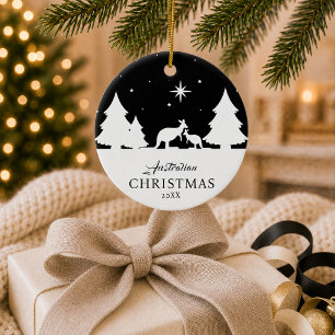 Australian Christmas Kangaroo Ornament