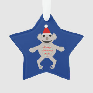 Australian Christmas Koala Bear Acrylic Ornament