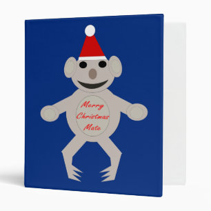 Australian Christmas Koala Bear Binder