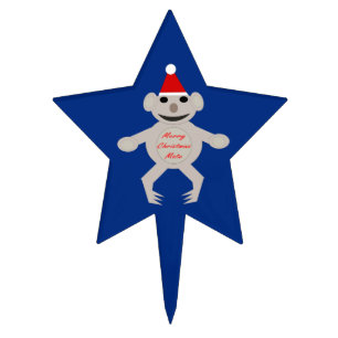 Australian Christmas Koala Bear Cake Pick