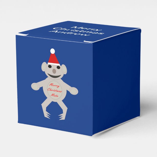 Australian Christmas Koala Bear Custom Favor Box (Front Side)