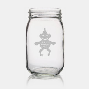 Australian Christmas Koala Bear Custom Mason Jar
