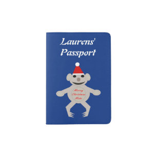 Australian Christmas Koala Bear Custom Passport Holder