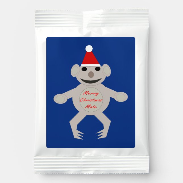 Australian Christmas Koala Bear Hot Chocolate Drink Mix (Front)