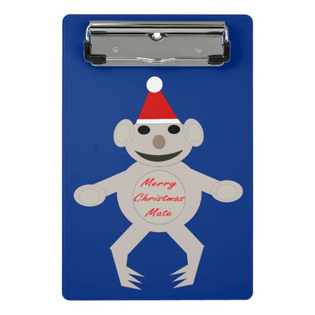 Australian Christmas Koala Bear Mini Clipboard (Front)